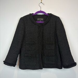 Sandra Angelozzi cropped Chanel style Bouclé Blazer